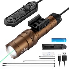 2500 Lumen Tactical Flashlight, Aircraft Aluminum LED Weapon Light, Long Runt...