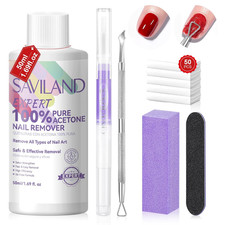 Acetone Nail Polish Remover Kit: 50 ML Expert Gel Nail Polish Remover Non-Drying