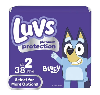 Luvs Platinum Protection Baby Diapers, Size 2 (12-18 lbs), 38 Count
