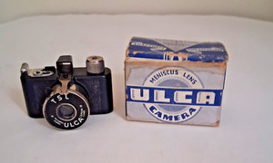 Ulca Subminiature Camera by Ulca Camera Co., USA 1935 20x20 MM Size Original Box