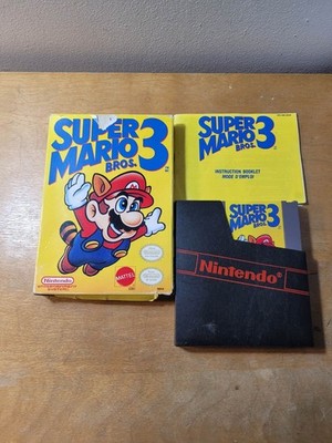 Super Mario Bros 3 - Nintendo NES *Complete in Box* *Worn Box* *No Foam*