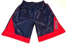 VTG Mighty Mac Sports Cleveland Indians Shiny Shorts Boys Youth Size XL (20)