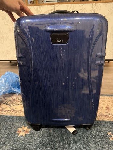 Navy Tumi Hardcase Luggage (21 Inch Carry On)