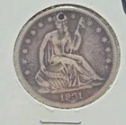 1861-O Seated Liberty Half Dollar ~ Civil War Date  ~ New Orleans Mint