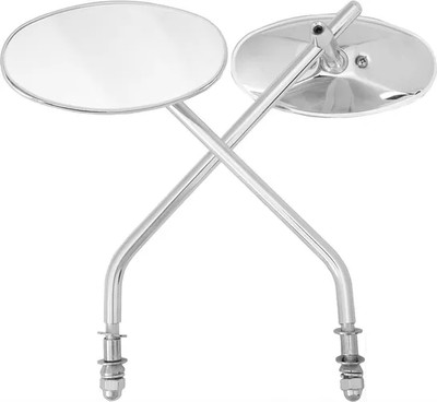 HD Chrome Oval Long Stem Side Mirror Harley Hydra Glide 55-57