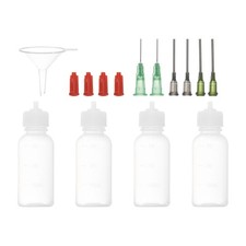 4Pcs 1 Oz Precision Applicator Bottles 30ml Needle Tip Squeeze Bottle Set