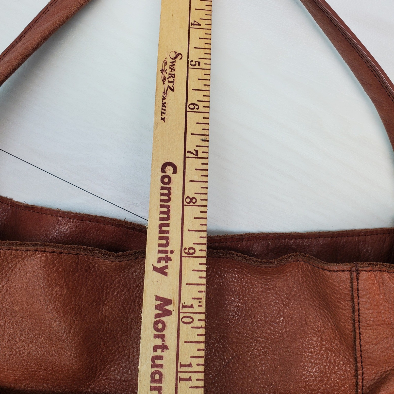 American Leather Co Brown Genuine Leather Shoulder Bag Hobo Style