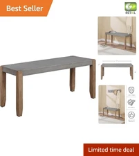 Rustic Industrial 40-Inch Bench - Versatile Seating for Entryway and Living Room