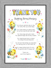 Personalised Leaving Nursery School Thank You Gift For Teacher A4 Unframed