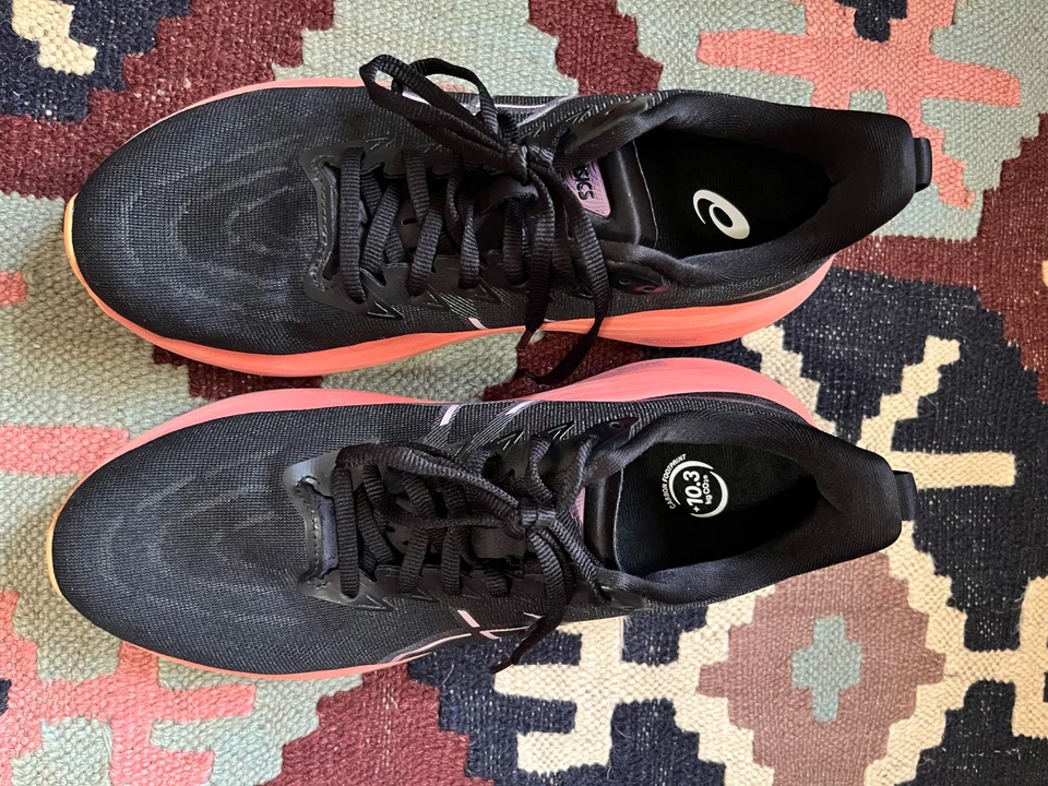 asics womens gt 2000 13 black pink stability 1012B666001 running shoes 10 - Image 2 of 4