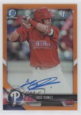 2018 Bowman Chrome Prospect Orange Refractor 6/25 Jose Gomez #CPA-JG Auto 2d0