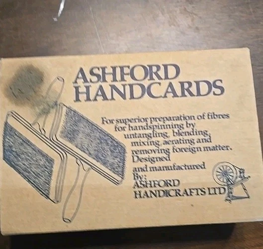 Ashford New Zealand Student Hand Carders for Carding Fiber, New In Box Wool - Image 2 of 4