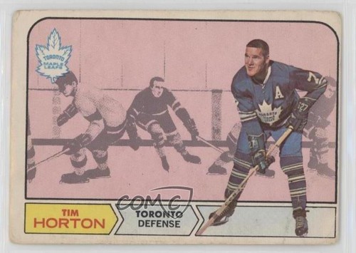 Tim Horton #123 1968 O-Pee-Chee card