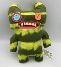 NEW FUGGLER Laboratory Misfit Indecisive Monster Funny Green Tie Dye 9" Plush