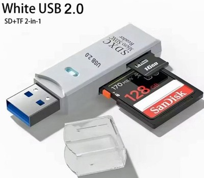   USB 2.0 Stick 2in1 High Speed Kartenleser SD / XF / TF Cardreader 2GB/Min. 