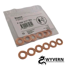 Bosch 6pcs Set Copper Base Washer Kit FOR BMW 5 525 530 D XD Diesel Injector