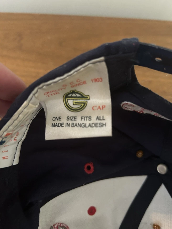 Cleveland Indians MLB Vintage Chief Wahoo Snapback Hat Signed Bob Feller, Lemon - Image 3 of 4