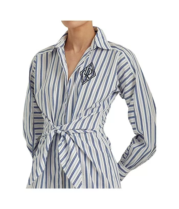 Cotton broadcloth store shirtdress