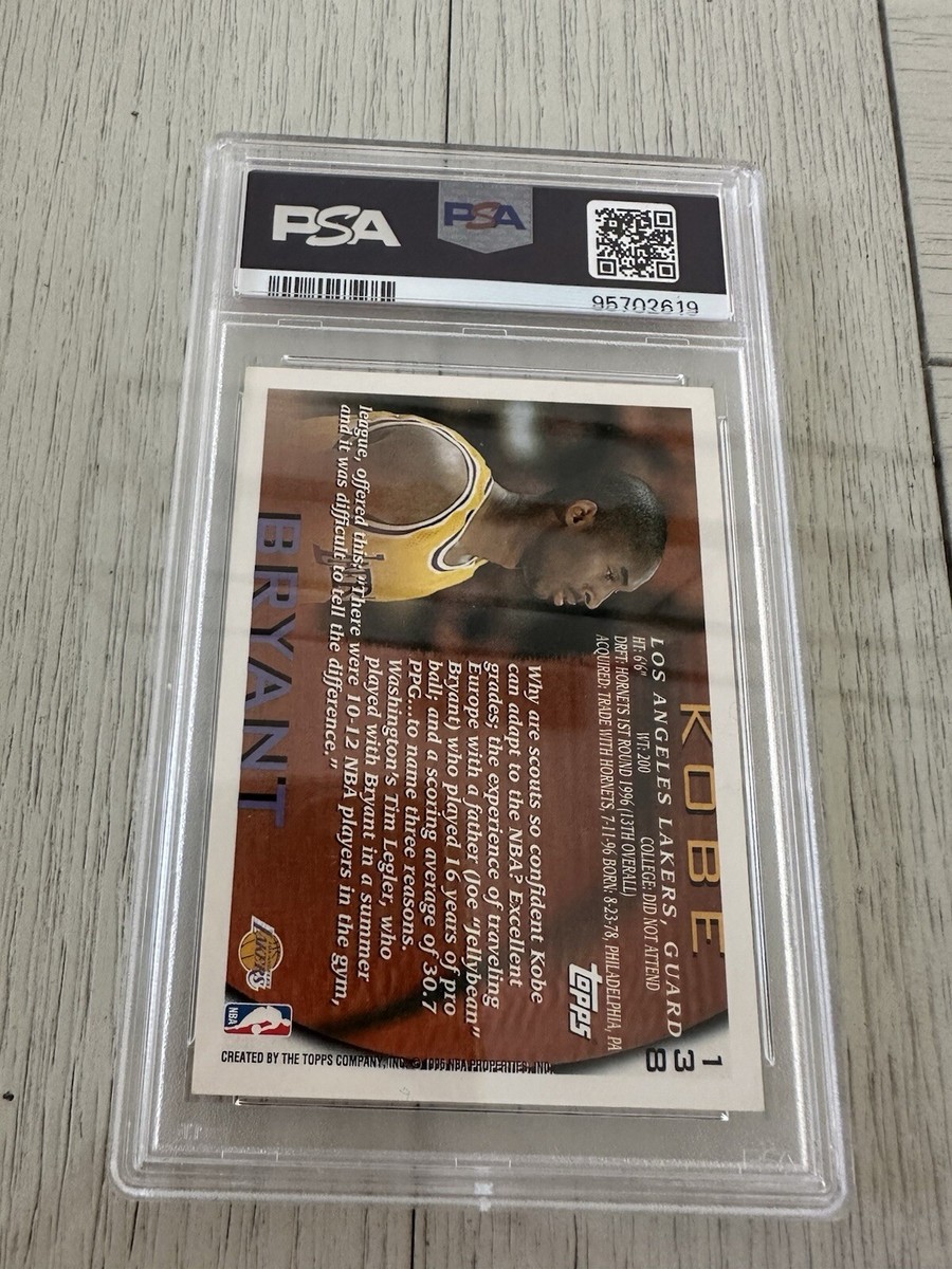 その他 NBA Kobe Bryant RC 96-97 Topps #138 Kobe Bryant 1996-97 Topps NBA Rookie Card RC #138 real | eBay