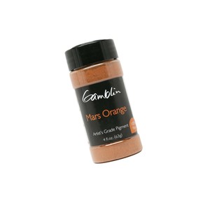 Gamblin artists Dry pigment Mars Orange 4oz (729911184325)