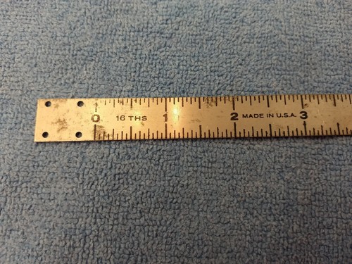 Vtg Fairgate 805-T 8" Rule w/ 16ths of an inch - Picture 2 of 4