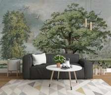 3D Forest Animal Wallpaper Wall Mural Removable Self-adhesive Sticker 771