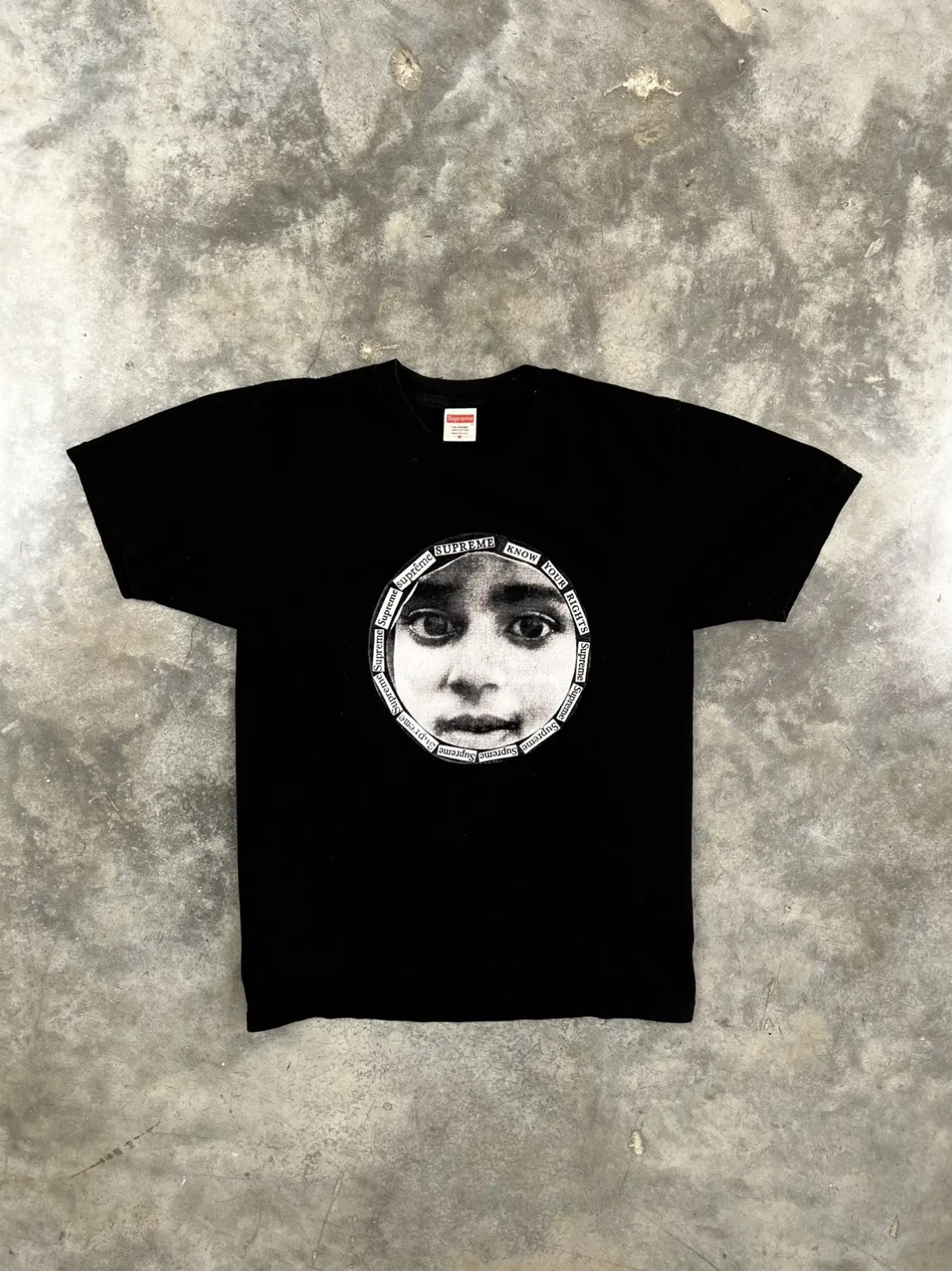 Tee shirt noir Supreme Know Your Rights   SS17 Medium