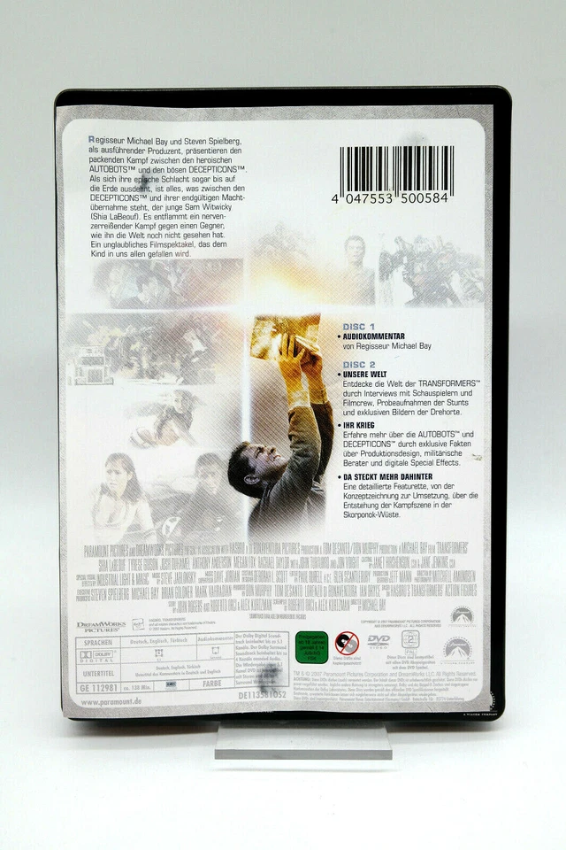 Figur - Transformers Bumblebee Unleashed + Steelbook Transformers Doppel-DVD - Bild 4 von 4