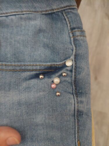 Avenue Denim NWT Women's Plus Size 24 Skinny Jeans With Beading - 第 3/7 張圖片