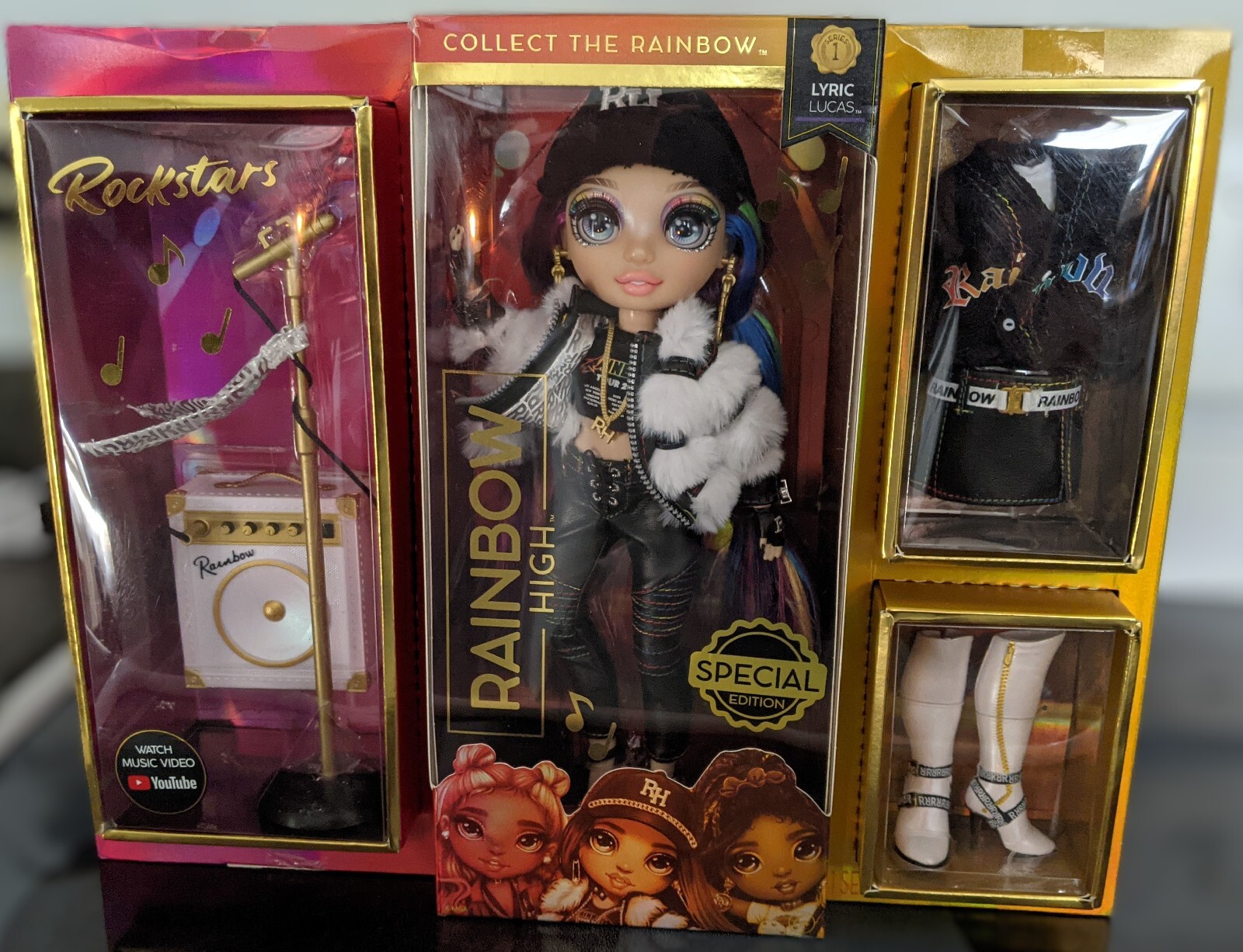 Limited Edition Rainbow High Rockstar Lyric Lucas Fashion Doll