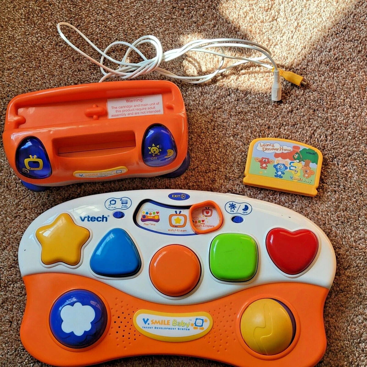 Individual Play Game & Vtech V Smile Console with 1 Game Learn and Discover  Home