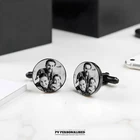 Personalised Cufflinks Custom Your Photo Engraved for Dad Husband Son Boyfriend