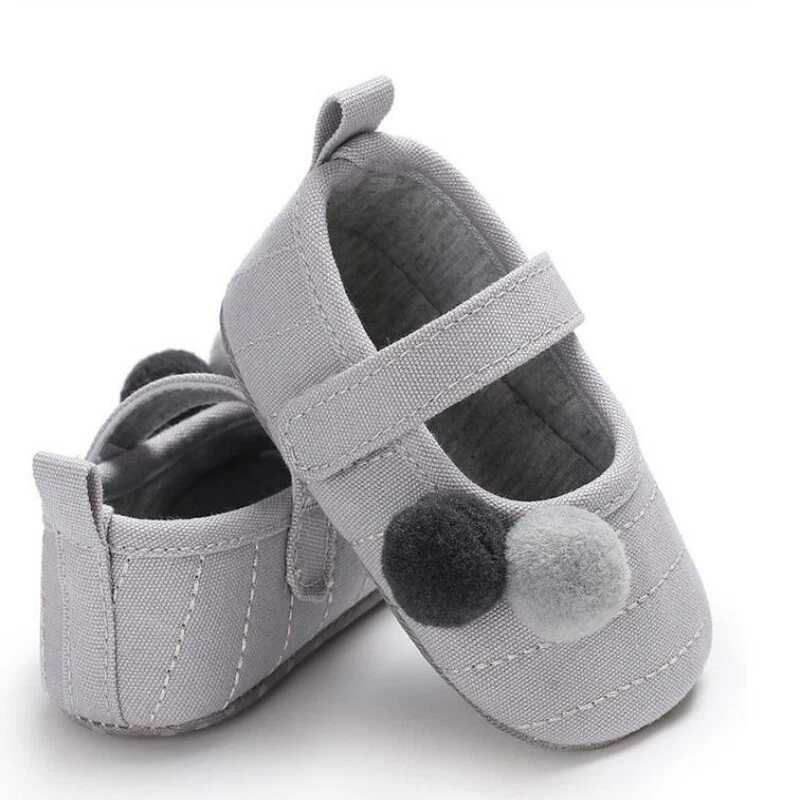 Recién Nacido Bebé Niñas Zapatos con Lazo Infante Niños Pequeños Fiesta Princesa Interior Zapatillas Suaves Foto 4 de 4