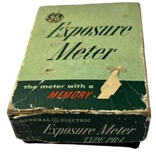 GE Exposure Meter Type PR-1 Light Meter Box For Parts or Display Only Vintage