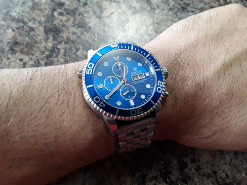 Deep Blue MASTER 1000 HOUR POWER RESERVE AUTO DIVER Long
