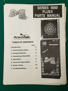 English Mark Series 6000 Arcade Dart Manual (SEE PHOTOS)