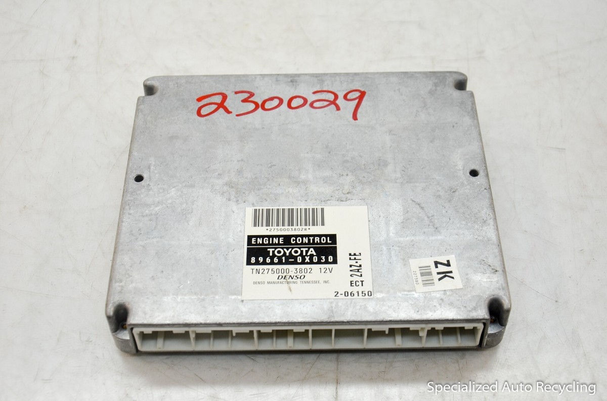 2003 TOYOTA CAMRY 2.4L A/T Engine Control Module ECM ECU | 89661