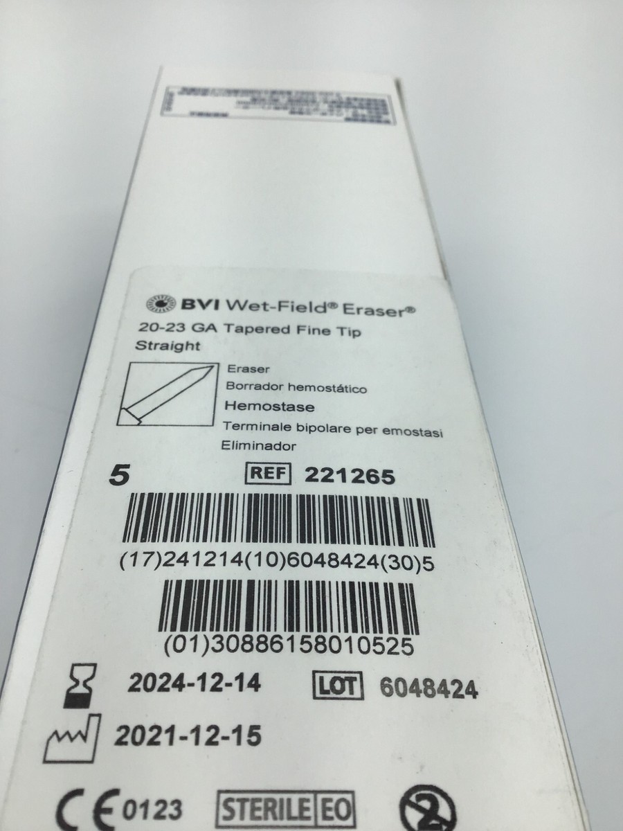 BVI Visitec 221265 Wet-Field Eraser 20-23 GA Tapered Fine Tip | eBay