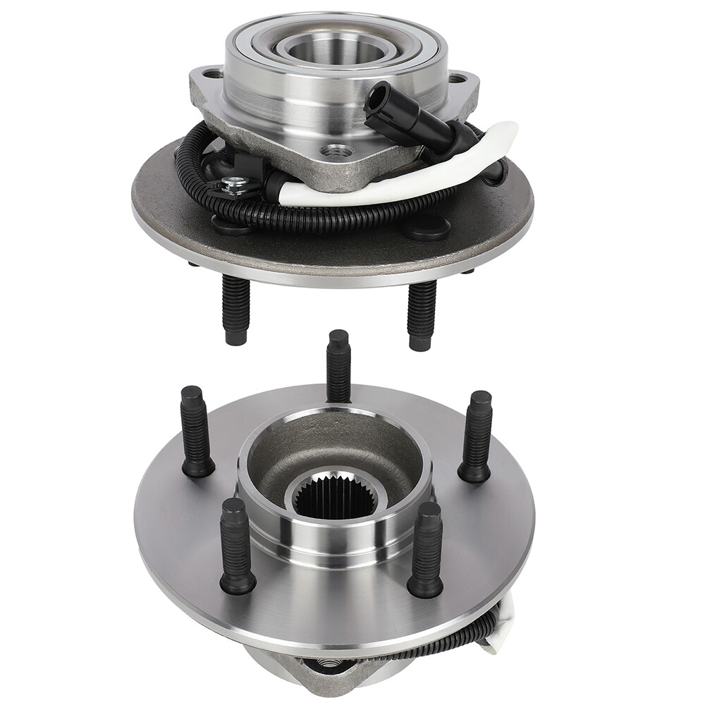 2PCS Wheel Hub Bearings Front 4WD For 1997-2000 Ford F150 5 Lug w/ 12x1.75 Studs