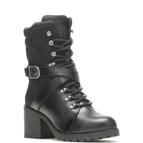 Harley-Davidson Women's Corrington 6.5-Inch Black Motorcycle Boots, D87226
