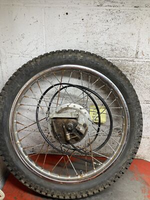 1974 Yamaha Dt125 Dt 125 Front Wheel Brakes Axle