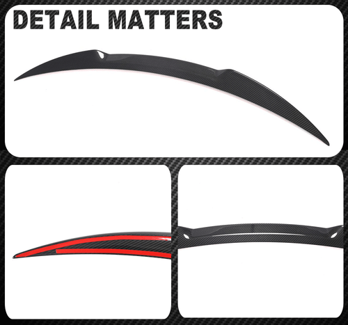 DRY Carbon Heckspoiler Kofferraum Spoiler Lippe Für Alfa Romeo Giulia 952 2015UP - Picture 11 of 11