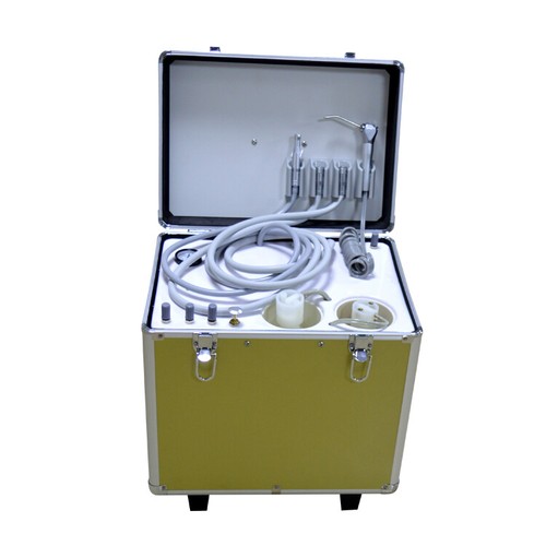 Unità turbina portatile 550W e compressore aria incorporato 60L/min siringa 3 vie 4H oro - Foto 4 di 8