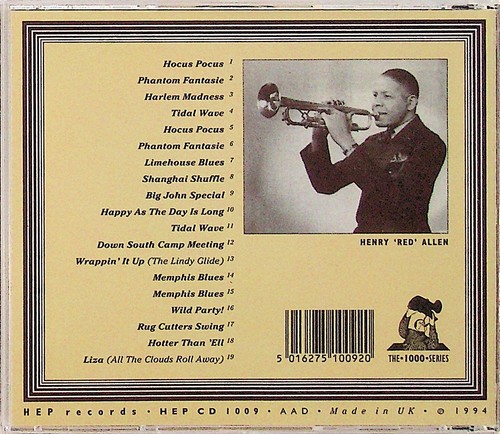 Fletcher Henderson -Wild Party CD -Hep Records Jazz (Henry Red Allen)  - Picture 2 of 2