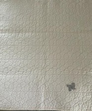 Land of Nod Crib Quilt blanket 46x35 shell fill organic cotton solid cream color