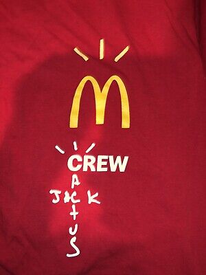 McDonalds Travis Scott Cactus Jack Employee Crew T-Shirt McDonalds Travis Scott Cactus Jack Employee Crew T-Shirt