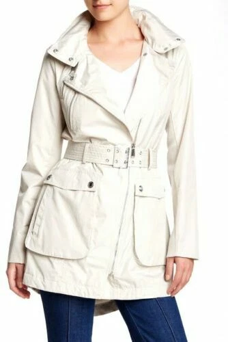 Bcbgeneration asymmetrical best sale raincoat