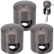 3 Sets Phone Charger Cord Holder, Metal Cable Anchors for Nightstand, Adhesiv...