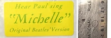 The Beatles Rubber Soul Michelle Hype Sticker only