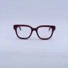 Gucci GG1831O 007 Shiny Burgundy 51mm Eyeglasses New Authentic